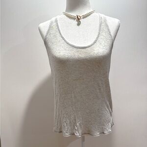 Splendid Light Gray Racerback Tank Top